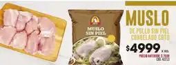 Coto Muslo de pollo sin piel congelado coto oferta
