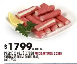 Coto Varitas de surimi congeladas oferta