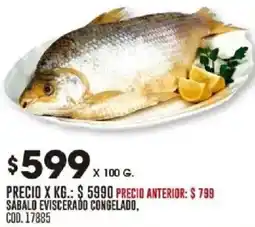 Coto Sabalo eviscerado congelado oferta