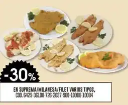 Coto En suprema/milanesa/filet varios tipos oferta