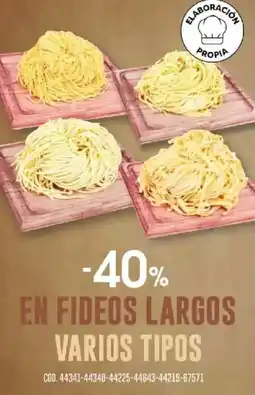 Coto En fideos largos varios tipos oferta