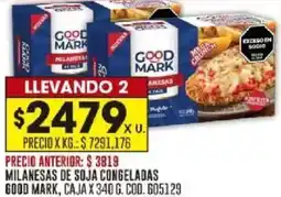 Coto Good mark milanesas de soja congeladas caja oferta