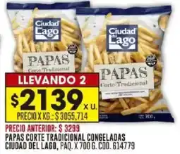 Coto Ciudad del lago papas corte tradicional congeladas paq. oferta