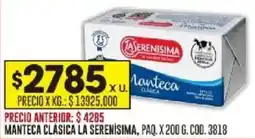 Coto La serenisima manteca clásica paq. oferta