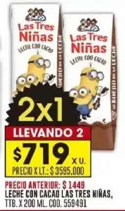 Coto Las tres niñas leche con cacao ttb. oferta