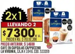 Coto Lavirginia café en capsulas cappuccino caja oferta