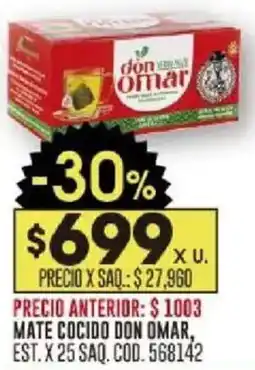 Coto Don omar mate cocido est. oferta
