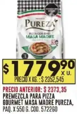 Coto Pureza premezcla para pizza gourmet masa madre paq. oferta