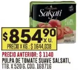 Coto Salsati pulpa de tomate suave ttb. oferta