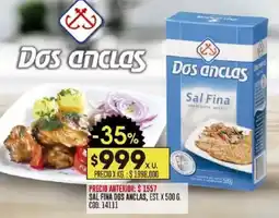 Coto Dos anclas sal fina est. oferta