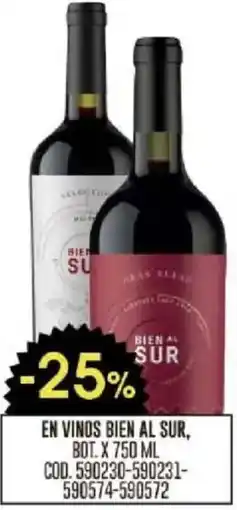 Coto Bien al sur en vinos bot. oferta