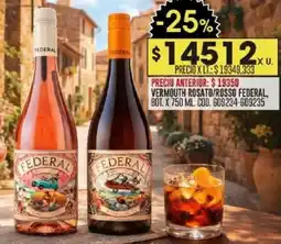 Coto Federal vermouth rosato/rosso bot. oferta