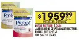 Coto Protex jabón liquido corporal/antibacterial doy. oferta