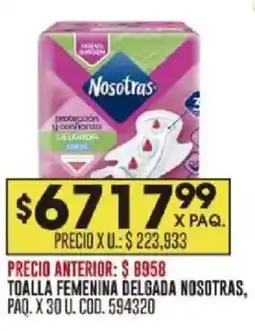 Coto Nosotras toalla femenina delgada paq. oferta