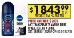Coto Nivea antitranspirante varios tipos roll on oferta