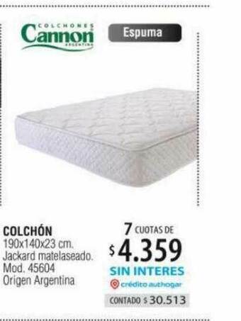 Authogar Cannon Colchón oferta