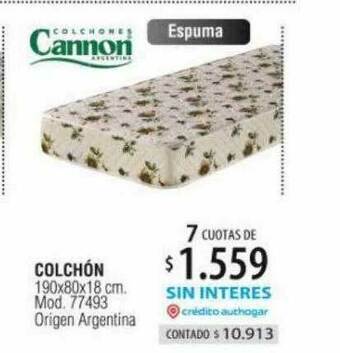 Authogar Colchón Cannon oferta
