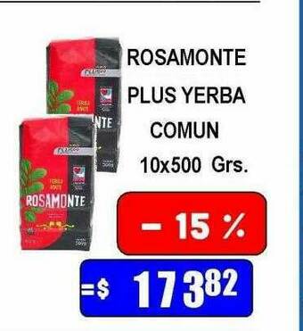 Dulcenter Rosamonte Plus Yerba Comun oferta