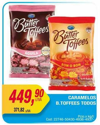 Maxiconsumo Caramelos B. Toffees Todos oferta
