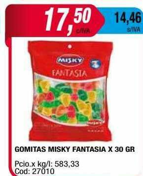 Maxiconsumo Gomitas Misky Fantasia oferta