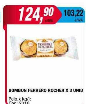 Maxiconsumo Bombon Ferrero Rocher oferta
