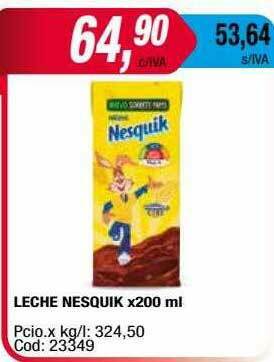 Maxiconsumo Leche Nesquik oferta