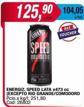 Maxiconsumo Energiz Speed Lata oferta