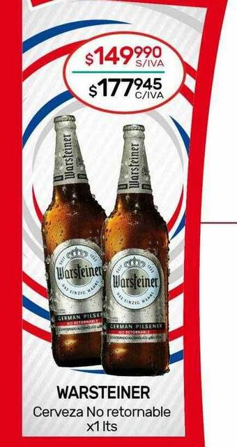 Nini Mayorista Warsteiner Cerveza No Retornable oferta