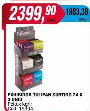 Maxiconsumo Exhibidor Tulipan Surtido oferta