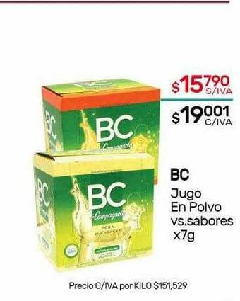 Nini Mayorista Bc Jugo En Polvo oferta