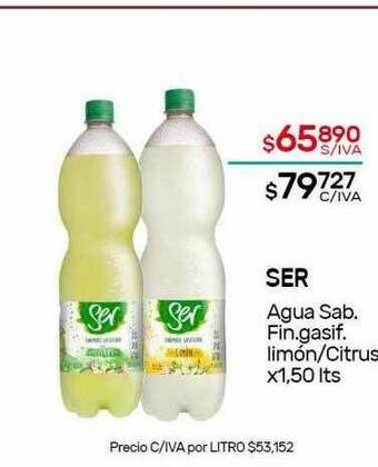 Nini Mayorista Ser Agua Sab. Fin Gasif Limón Citrus oferta