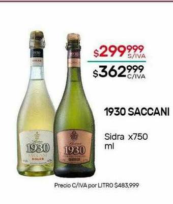 Nini Mayorista 1930 Saccani Sidra oferta