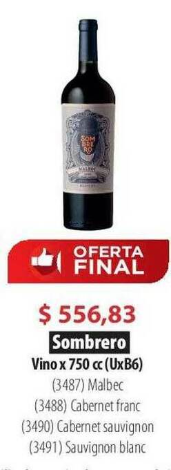 Parodi Sombrero Vino oferta