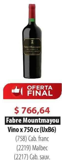 Parodi Fabre Mountmayou Vino oferta