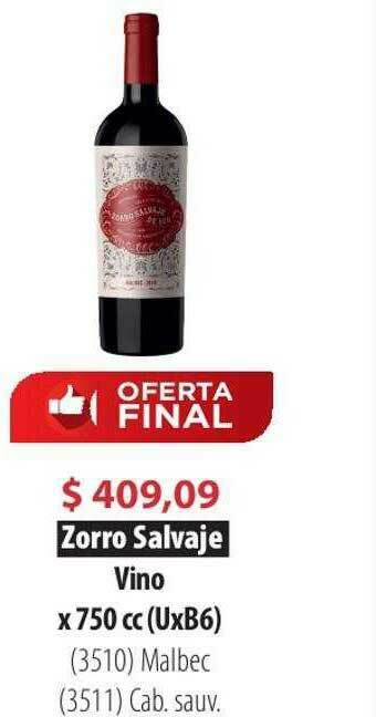 Parodi Zorro Salvaje Vino oferta