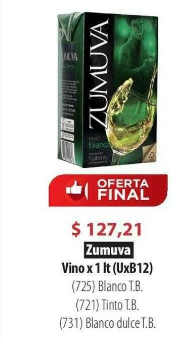 Parodi Zumuva Vino oferta