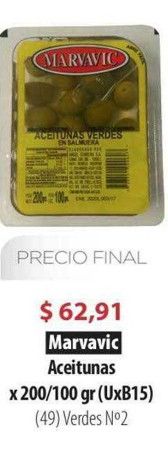 Parodi Marvavic Aceitunas oferta