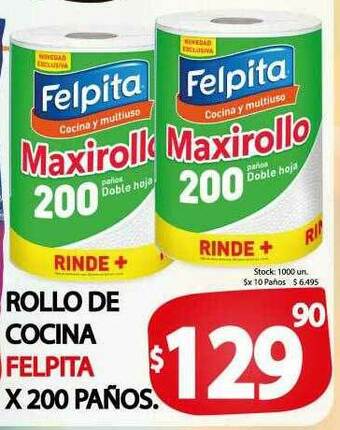 Supermercados Mariano Max Rollo De Cocina Felpita oferta