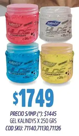 Supermercados Yaguar Kalindys gel oferta