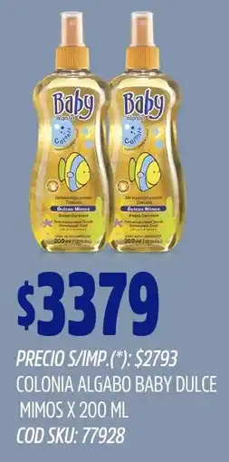 Supermercados Yaguar Baby colonia algabo dulce mimos oferta