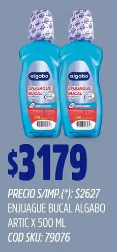Supermercados Yaguar Algabo enjuague bucal artic oferta