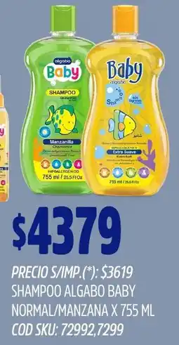 Supermercados Yaguar Algabo baby shampoo normal/manzana oferta