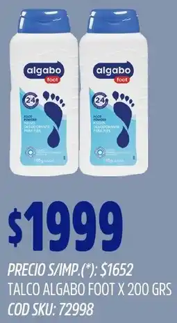 Supermercados Yaguar Algabo talco foot oferta