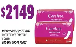 Supermercados Yaguar Carefree protectores oferta