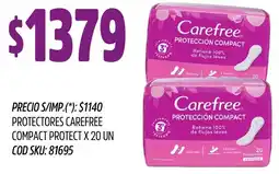 Supermercados Yaguar Carefree protectores compact protect oferta