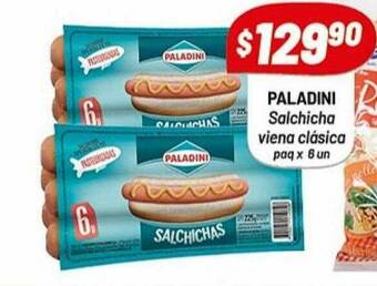 Almacor Paladini Salchicha Viena Clásica oferta