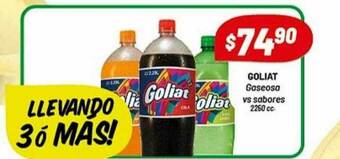 Almacor Goliat Gaseosa oferta