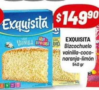 Almacor Exquisita Bizcochuelo Vainilla-coco-naranja-limón oferta