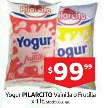 Cordiez Yogur Pilarcito Vainilla O Frutilla oferta