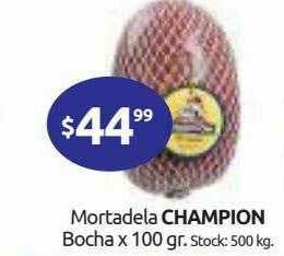 Cordiez Mortadela Champion Bocha oferta